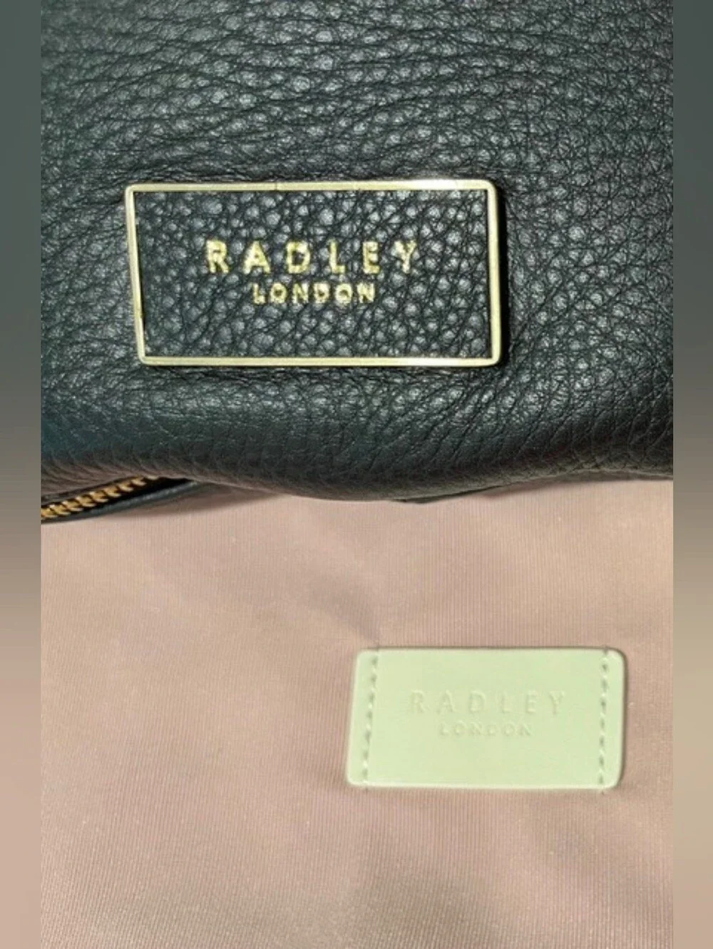 Radley London Pudding Lane Ziptop Hobo In Soft Pebbled Black Leather NWT